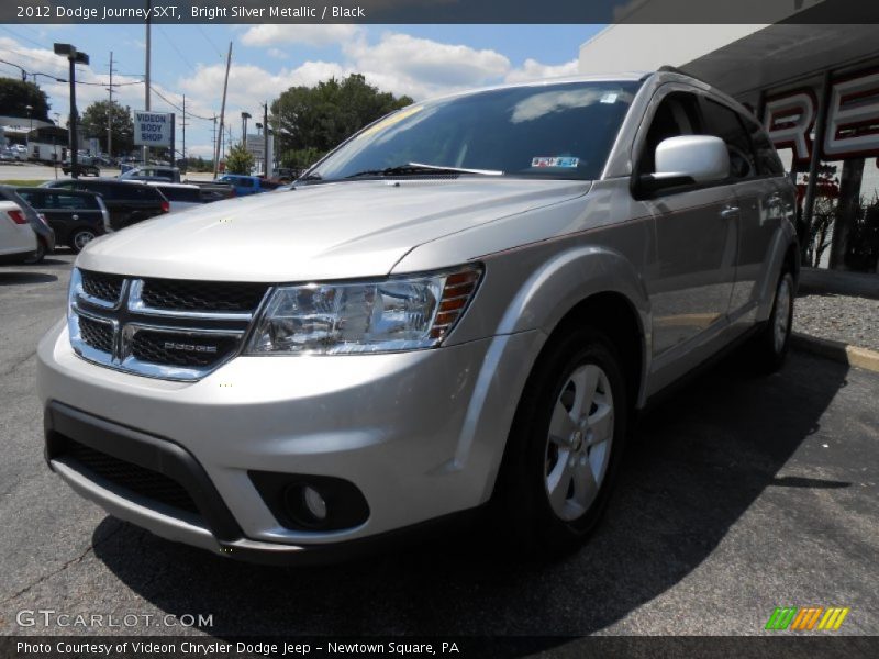 Bright Silver Metallic / Black 2012 Dodge Journey SXT
