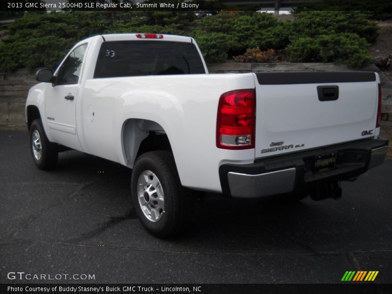 Summit White / Ebony 2013 GMC Sierra 2500HD SLE Regular Cab