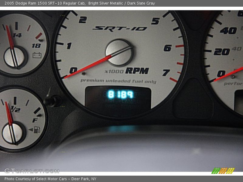 Bright Silver Metallic / Dark Slate Gray 2005 Dodge Ram 1500 SRT-10 Regular Cab