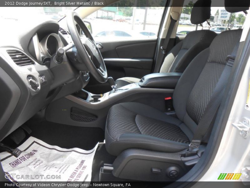 Bright Silver Metallic / Black 2012 Dodge Journey SXT