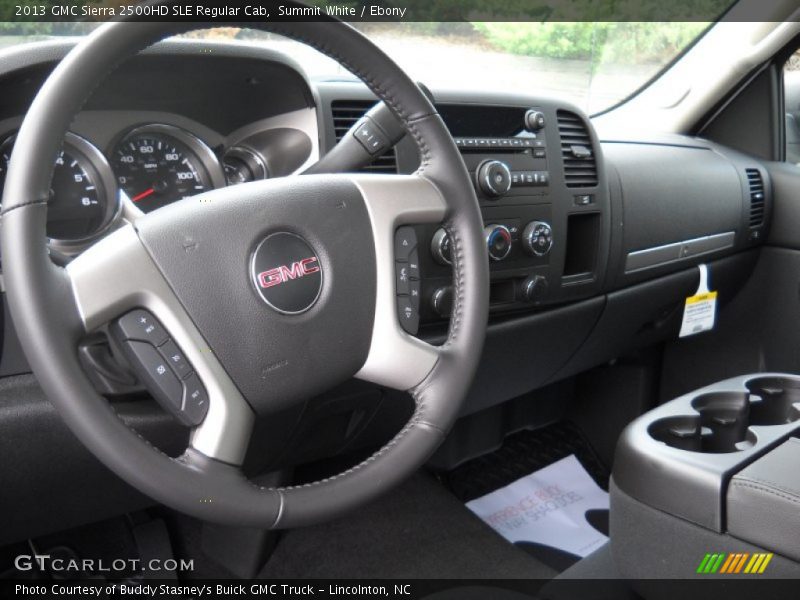 Summit White / Ebony 2013 GMC Sierra 2500HD SLE Regular Cab
