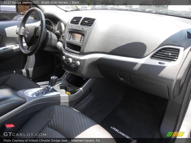 Bright Silver Metallic / Black 2012 Dodge Journey SXT