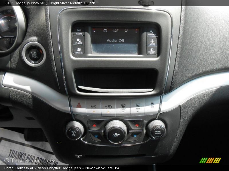 Bright Silver Metallic / Black 2012 Dodge Journey SXT