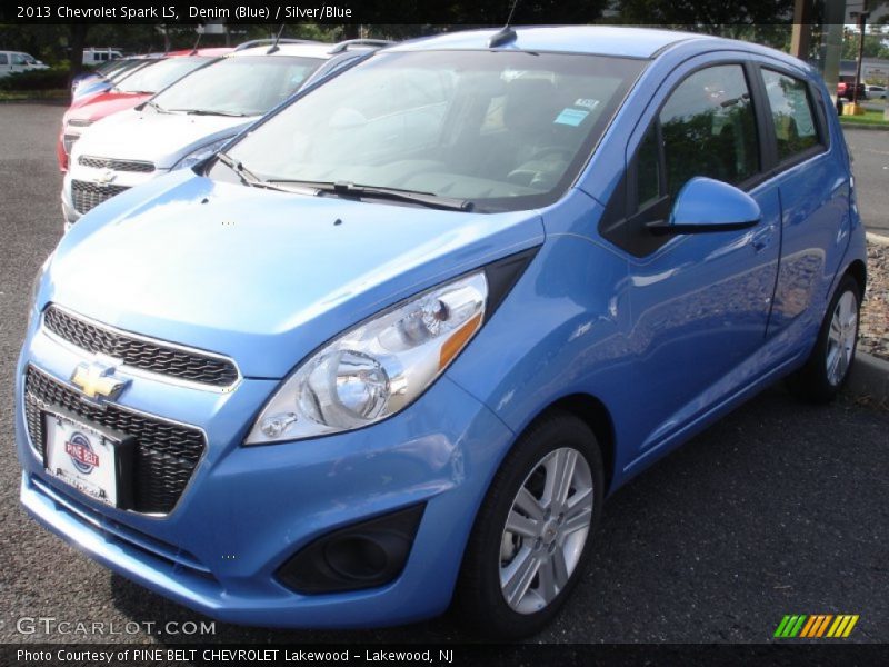 Denim (Blue) / Silver/Blue 2013 Chevrolet Spark LS