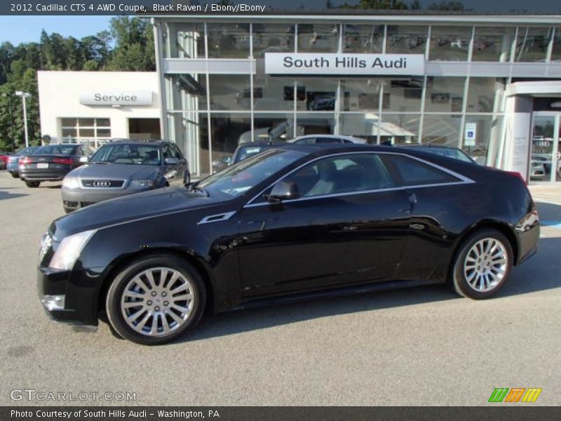 Black Raven / Ebony/Ebony 2012 Cadillac CTS 4 AWD Coupe