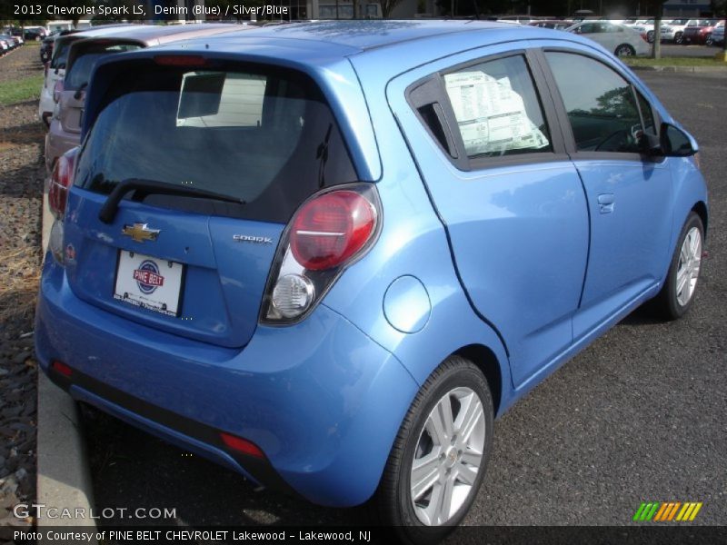 Denim (Blue) / Silver/Blue 2013 Chevrolet Spark LS