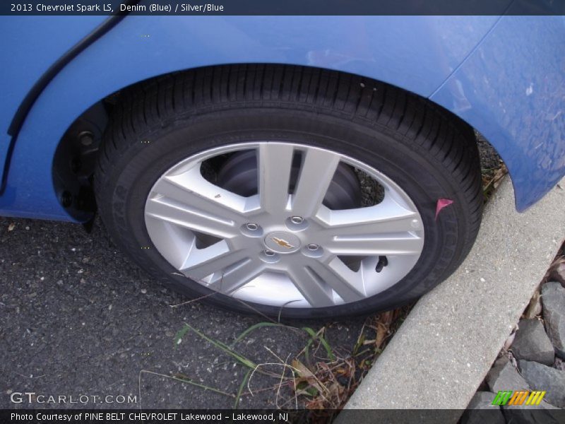 Denim (Blue) / Silver/Blue 2013 Chevrolet Spark LS