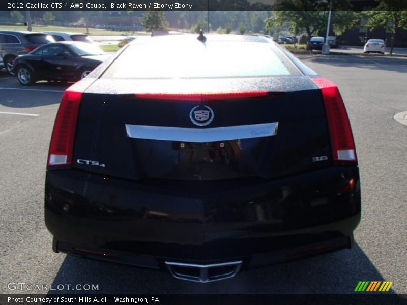 Black Raven / Ebony/Ebony 2012 Cadillac CTS 4 AWD Coupe