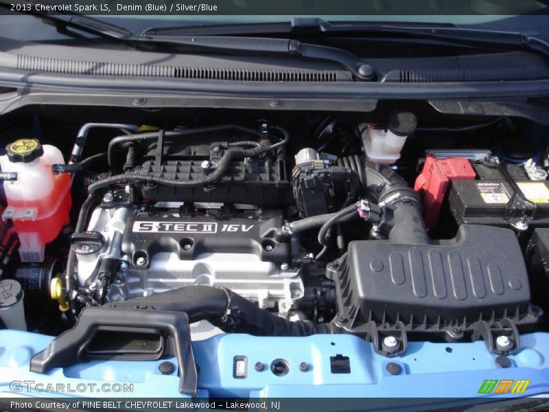 Denim (Blue) / Silver/Blue 2013 Chevrolet Spark LS