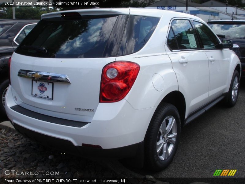 Summit White / Jet Black 2013 Chevrolet Equinox LS