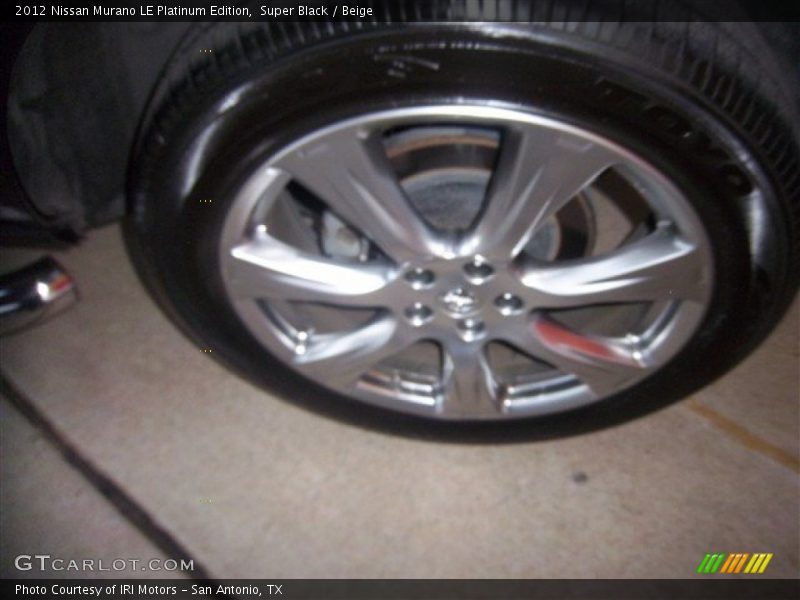 Super Black / Beige 2012 Nissan Murano LE Platinum Edition