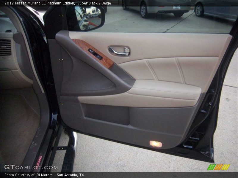 Super Black / Beige 2012 Nissan Murano LE Platinum Edition
