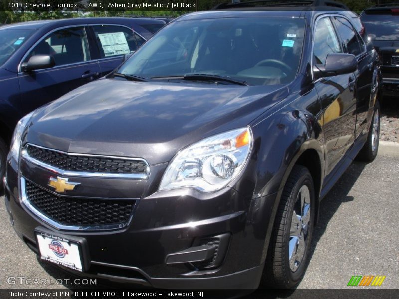 Ashen Gray Metallic / Jet Black 2013 Chevrolet Equinox LT AWD