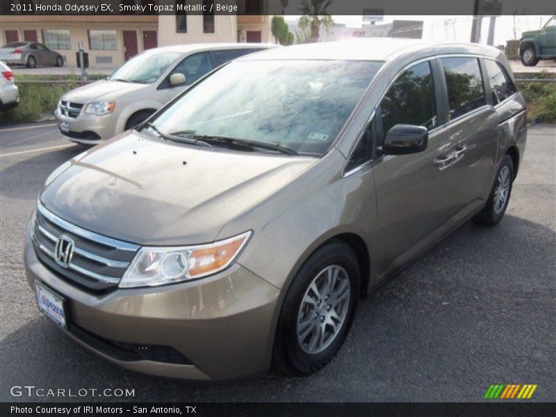 Smoky Topaz Metallic / Beige 2011 Honda Odyssey EX