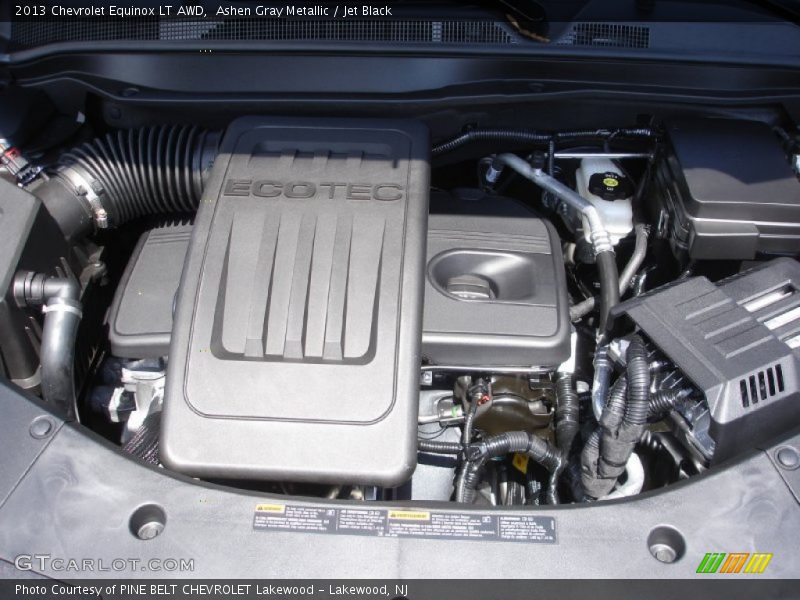 Ashen Gray Metallic / Jet Black 2013 Chevrolet Equinox LT AWD