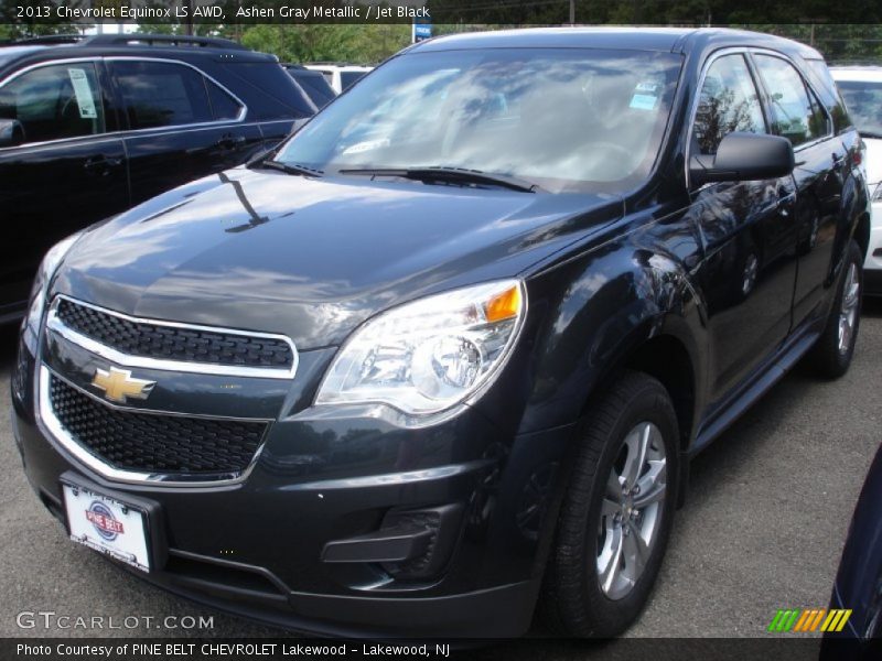 Ashen Gray Metallic / Jet Black 2013 Chevrolet Equinox LS AWD