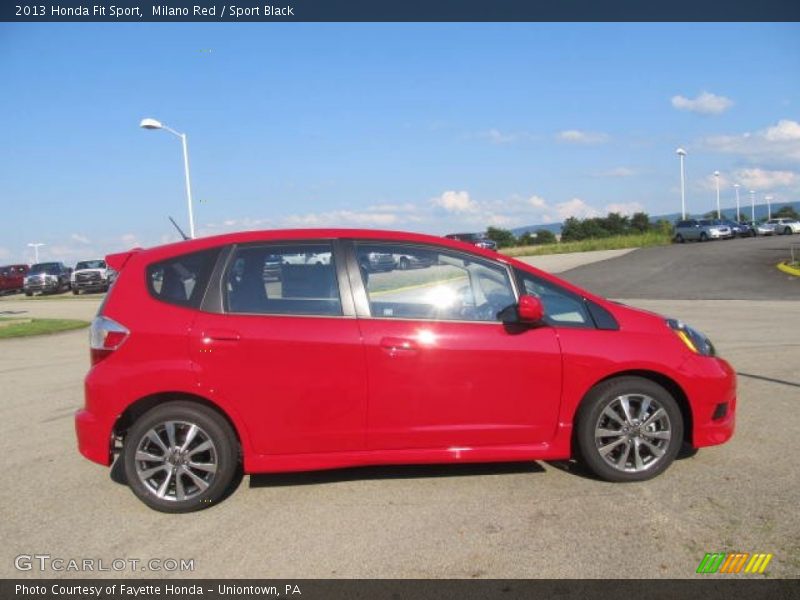 Milano Red / Sport Black 2013 Honda Fit Sport