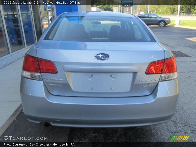 Ice Silver Metallic / Off Black 2012 Subaru Legacy 2.5i