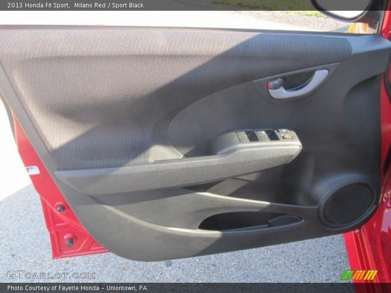 Milano Red / Sport Black 2013 Honda Fit Sport