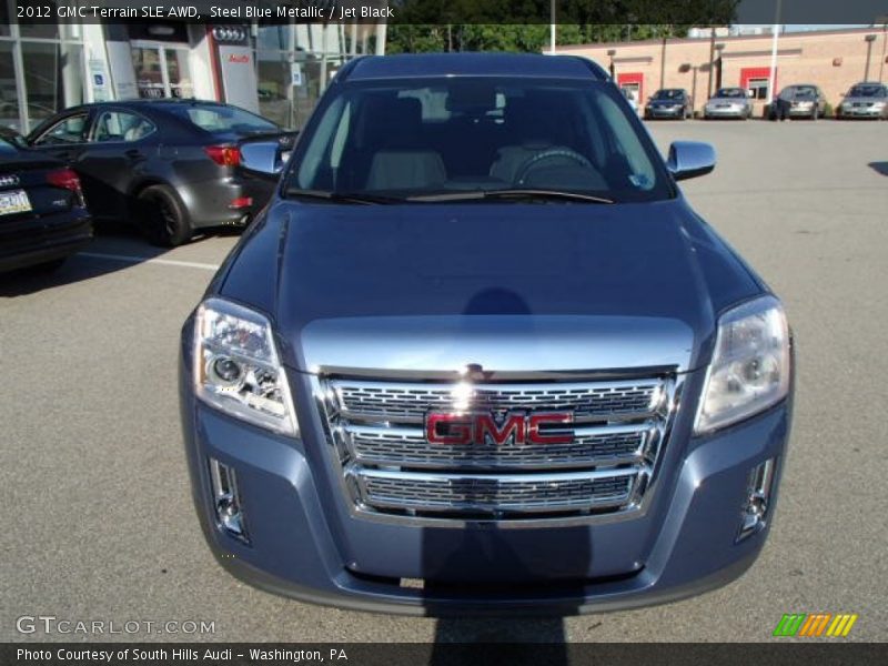 Steel Blue Metallic / Jet Black 2012 GMC Terrain SLE AWD
