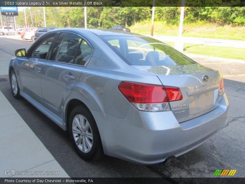 Ice Silver Metallic / Off Black 2012 Subaru Legacy 2.5i