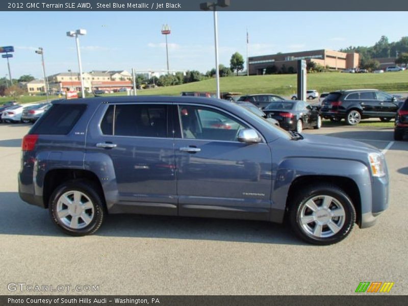 Steel Blue Metallic / Jet Black 2012 GMC Terrain SLE AWD