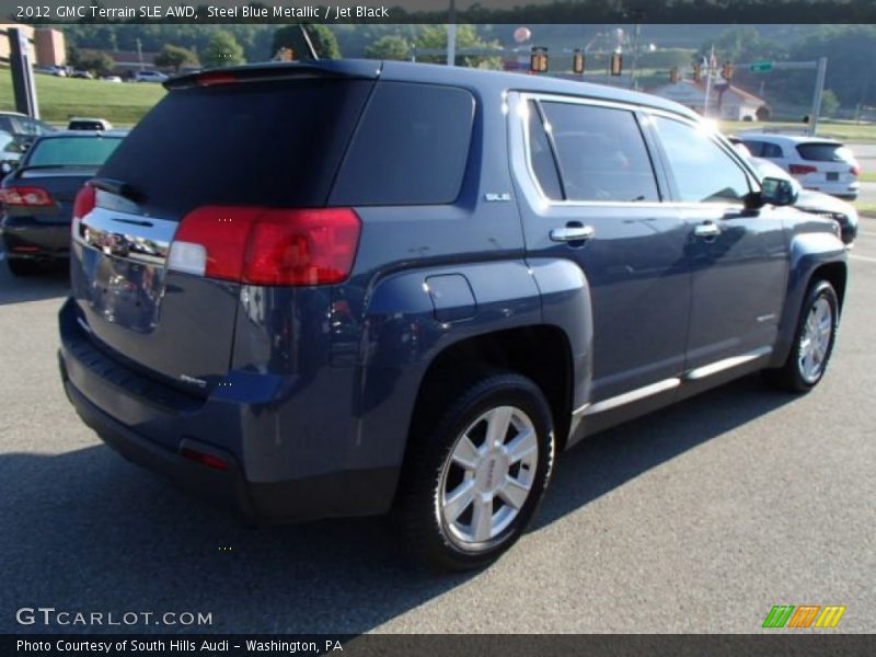 Steel Blue Metallic / Jet Black 2012 GMC Terrain SLE AWD