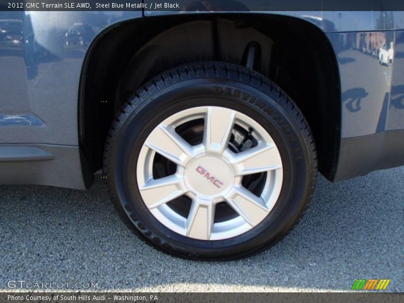 Steel Blue Metallic / Jet Black 2012 GMC Terrain SLE AWD