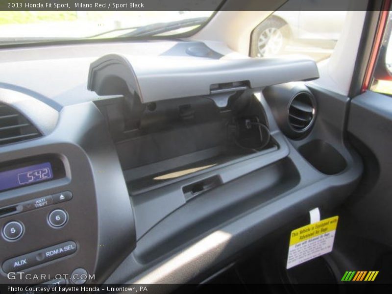 Milano Red / Sport Black 2013 Honda Fit Sport