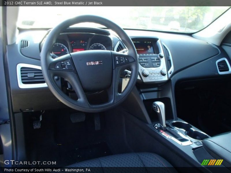 Steel Blue Metallic / Jet Black 2012 GMC Terrain SLE AWD