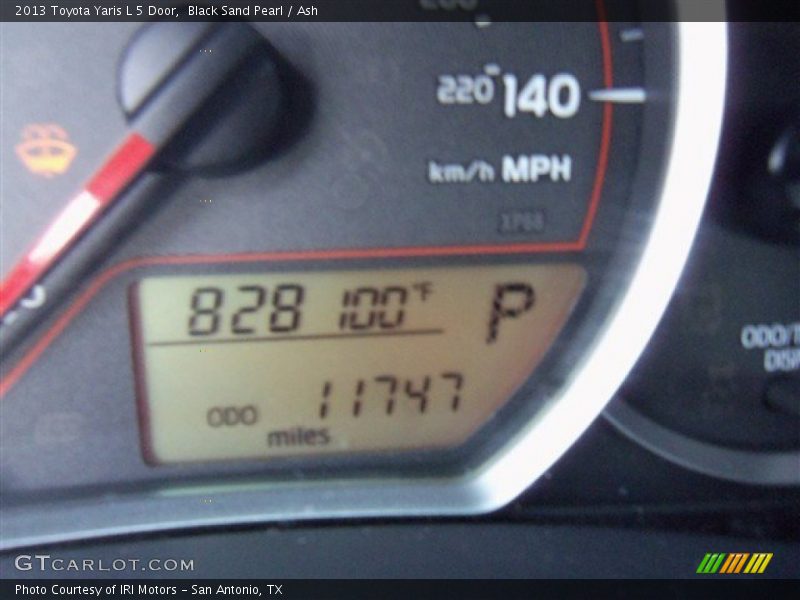 Black Sand Pearl / Ash 2013 Toyota Yaris L 5 Door