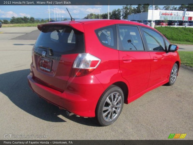 Milano Red / Sport Black 2013 Honda Fit Sport