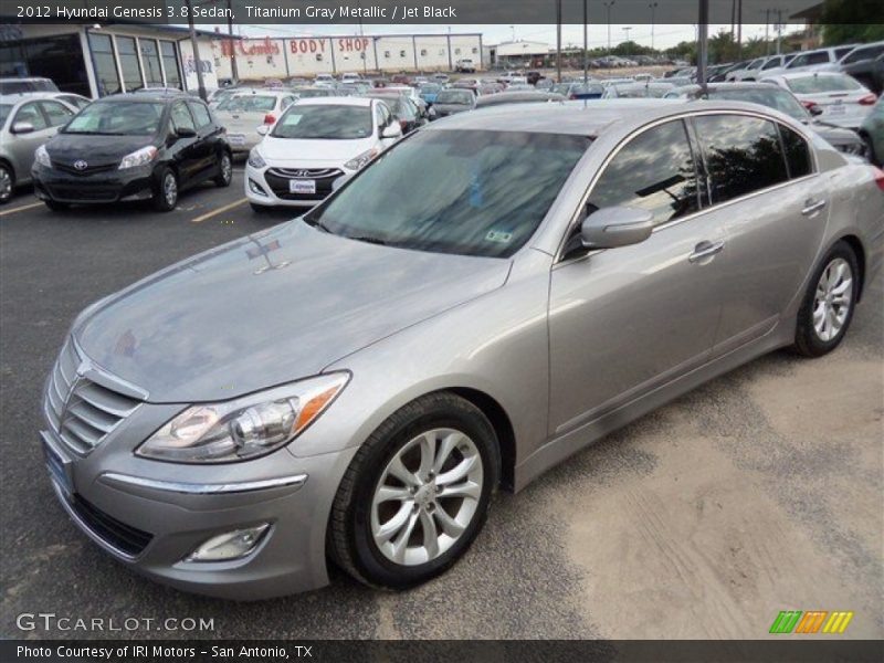 Titanium Gray Metallic / Jet Black 2012 Hyundai Genesis 3.8 Sedan