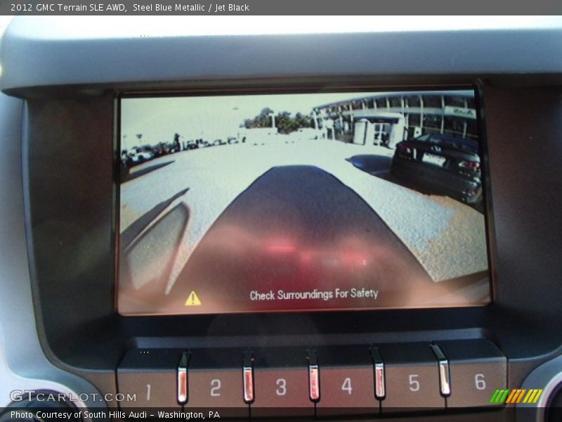 Steel Blue Metallic / Jet Black 2012 GMC Terrain SLE AWD