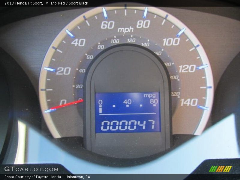 Milano Red / Sport Black 2013 Honda Fit Sport