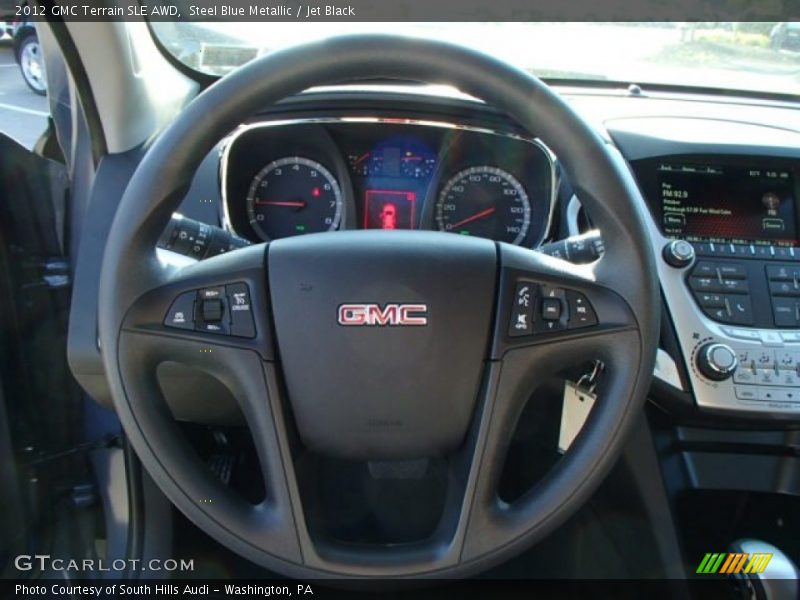 Steel Blue Metallic / Jet Black 2012 GMC Terrain SLE AWD