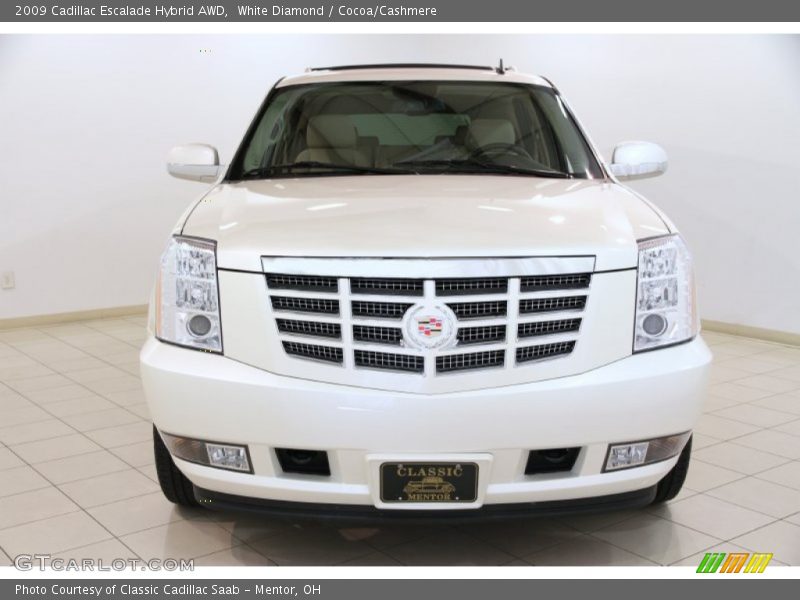 White Diamond / Cocoa/Cashmere 2009 Cadillac Escalade Hybrid AWD