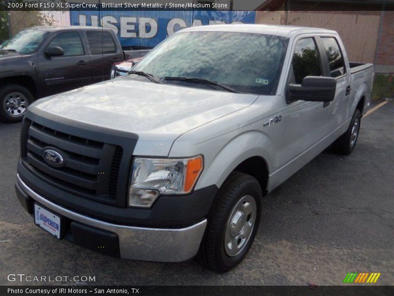 Brilliant Silver Metallic / Stone/Medium Stone 2009 Ford F150 XL SuperCrew