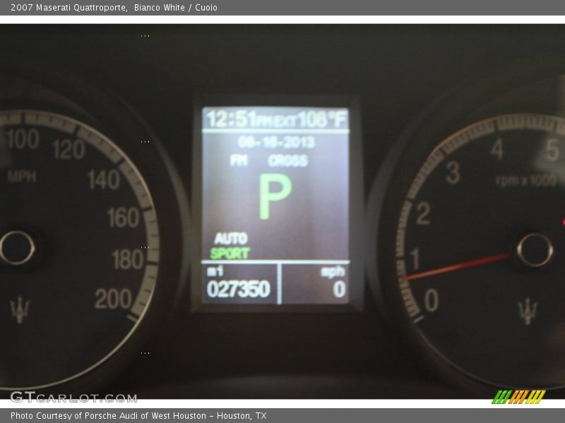 Bianco White / Cuoio 2007 Maserati Quattroporte