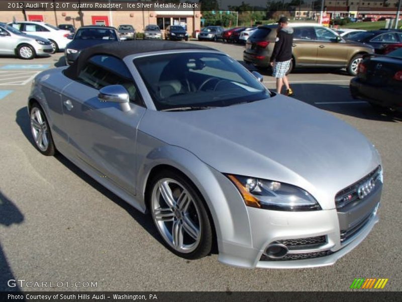 Ice Silver Metallic / Black 2012 Audi TT S 2.0T quattro Roadster