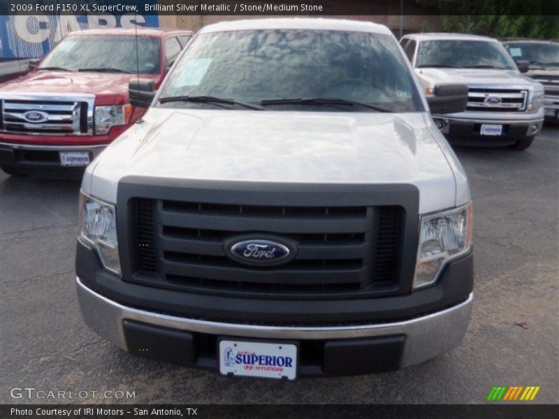 Brilliant Silver Metallic / Stone/Medium Stone 2009 Ford F150 XL SuperCrew