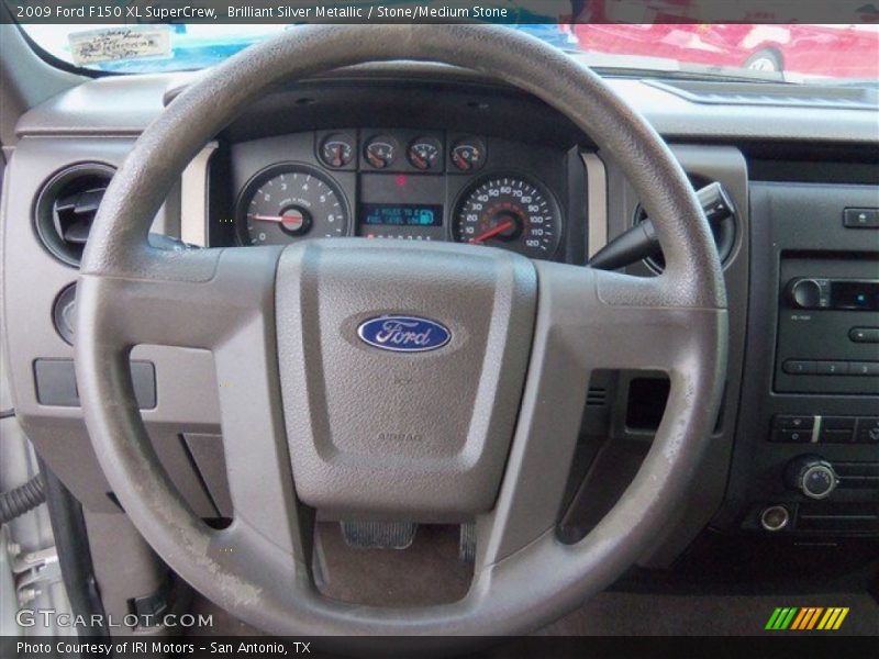 Brilliant Silver Metallic / Stone/Medium Stone 2009 Ford F150 XL SuperCrew