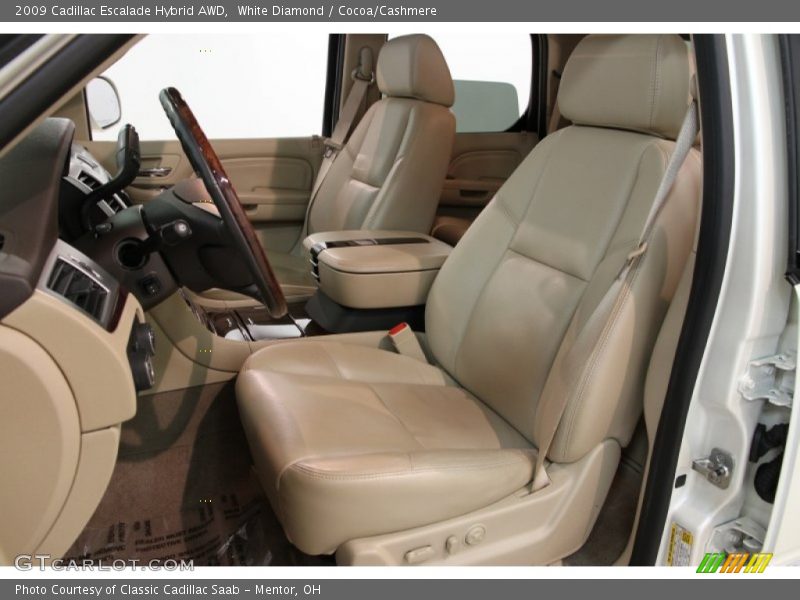 White Diamond / Cocoa/Cashmere 2009 Cadillac Escalade Hybrid AWD