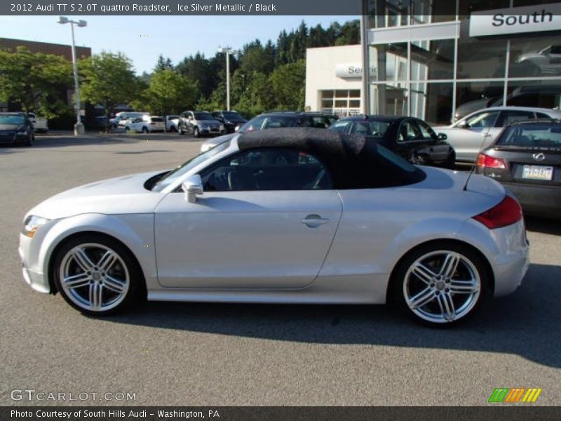 Ice Silver Metallic / Black 2012 Audi TT S 2.0T quattro Roadster