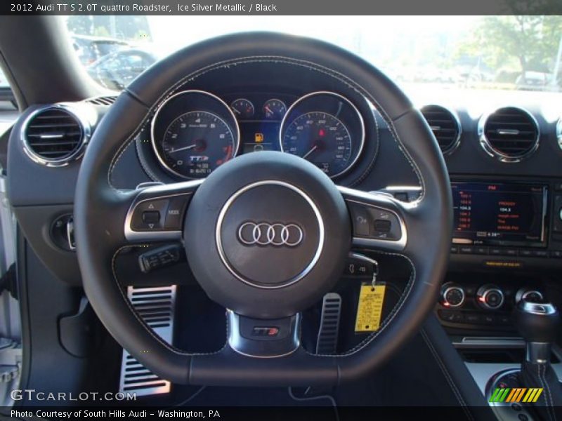 Ice Silver Metallic / Black 2012 Audi TT S 2.0T quattro Roadster