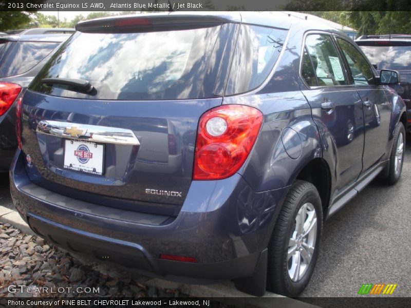 Atlantis Blue Metallic / Jet Black 2013 Chevrolet Equinox LS AWD