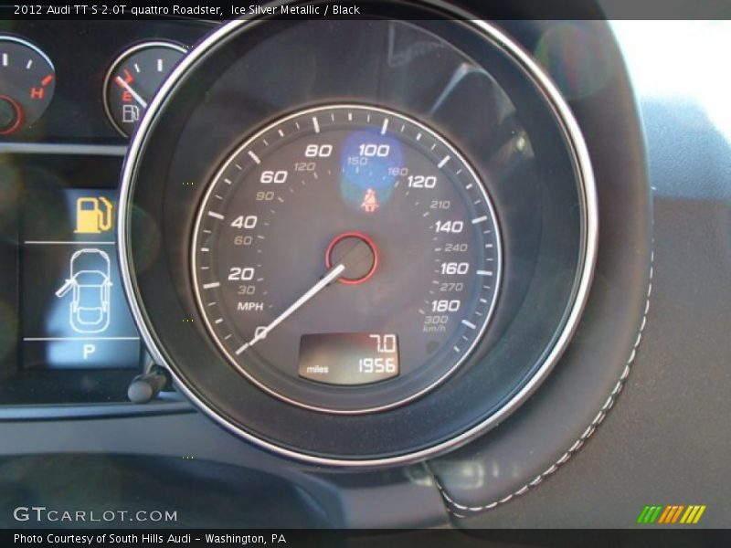 Ice Silver Metallic / Black 2012 Audi TT S 2.0T quattro Roadster