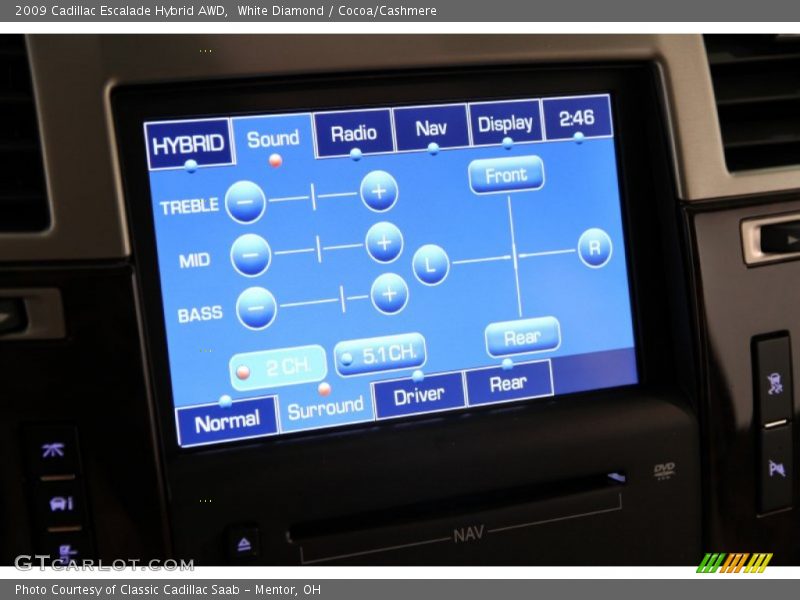White Diamond / Cocoa/Cashmere 2009 Cadillac Escalade Hybrid AWD