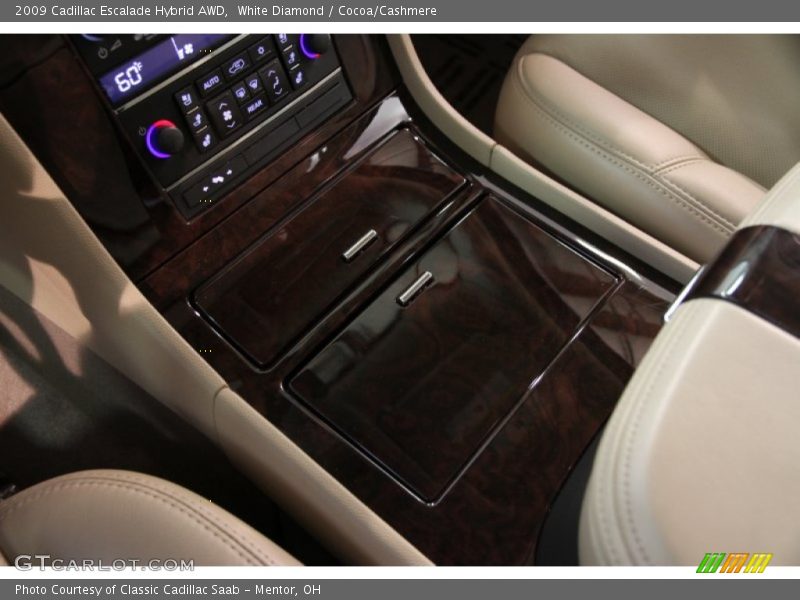 White Diamond / Cocoa/Cashmere 2009 Cadillac Escalade Hybrid AWD