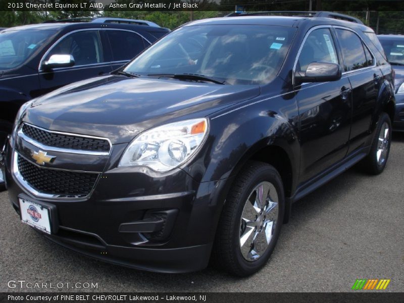 Ashen Gray Metallic / Jet Black 2013 Chevrolet Equinox LT AWD
